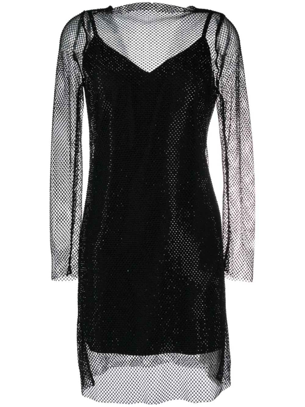 Max Mara Abito corto a strati - Nero