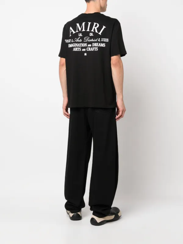 AMIRI Arts District logo-print short-sleeve T-shirt | Black | FARFETCH