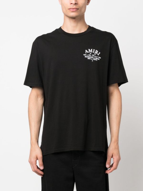 logo-print short-sleeve T-shirt, AMIRI