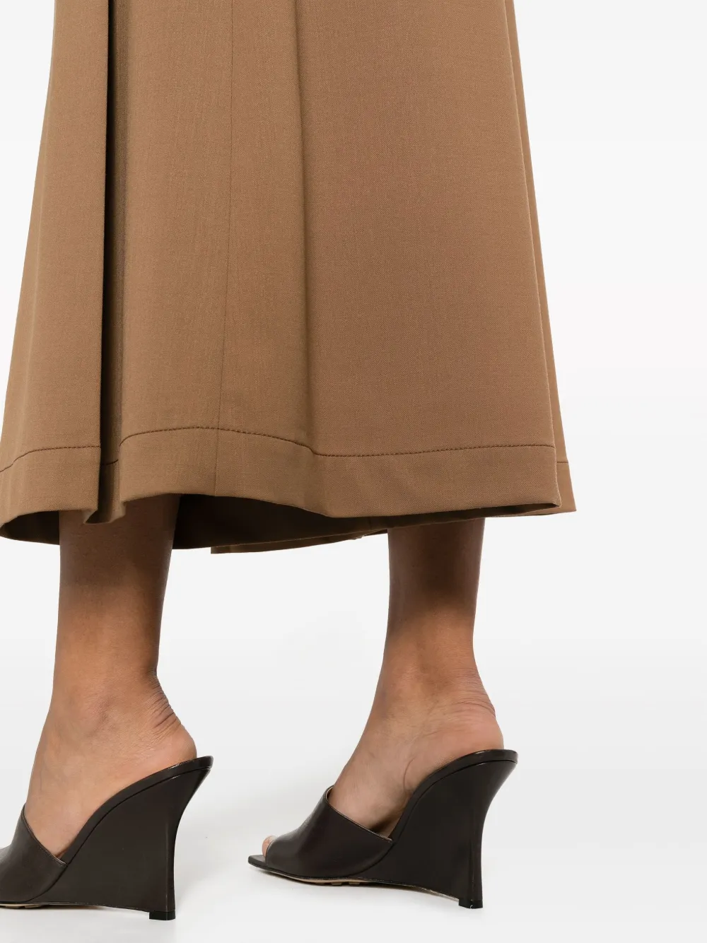 Alberta Ferretti High waist palazzo broek Bruin