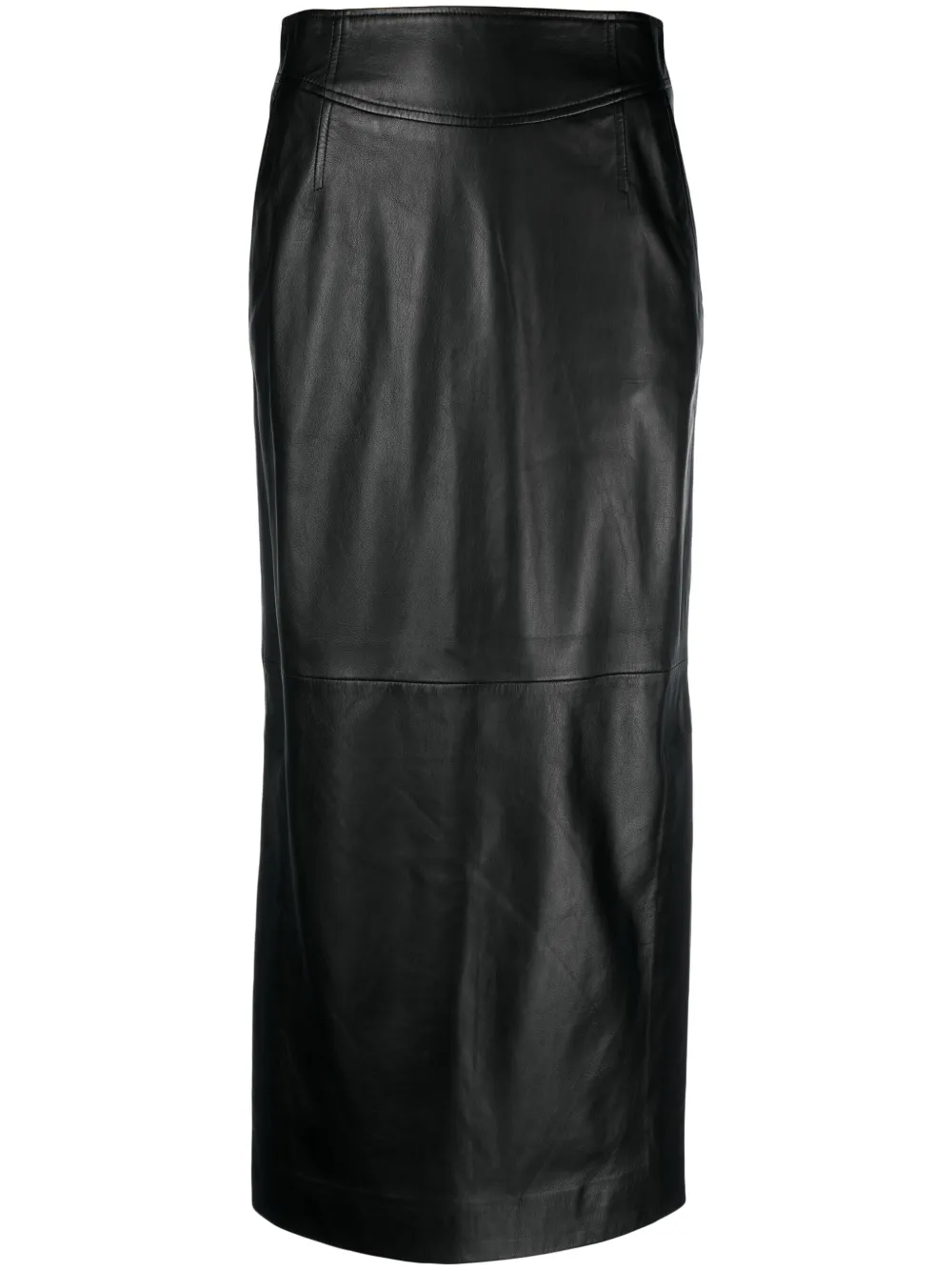 Alberta Ferretti High waist midi-rok Zwart