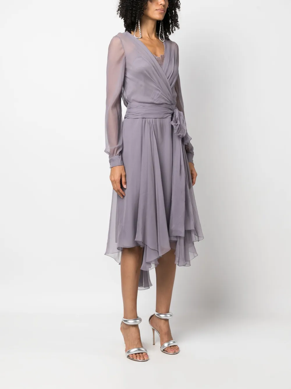 Grey store wrap dress