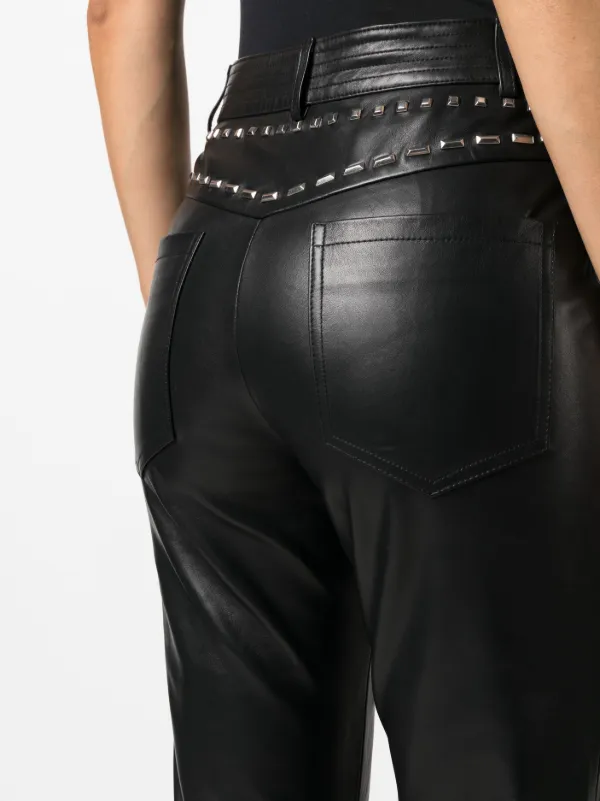 Alberta ferretti clearance leather pants