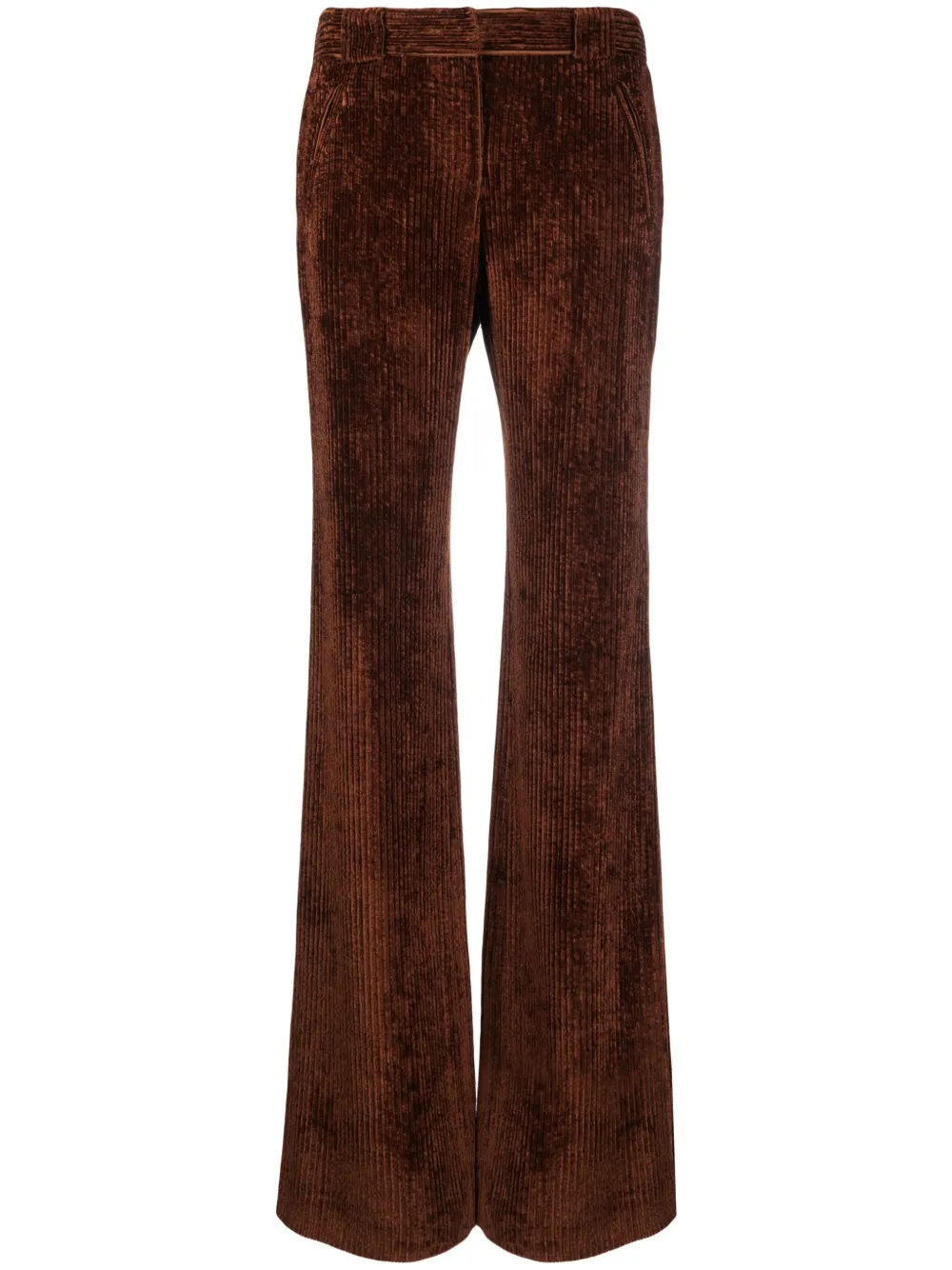 Alberta Ferretti cordoroy flared trousers | Brown | Image 1