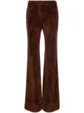 Alberta Ferretti cordoroy flared trousers - Brown