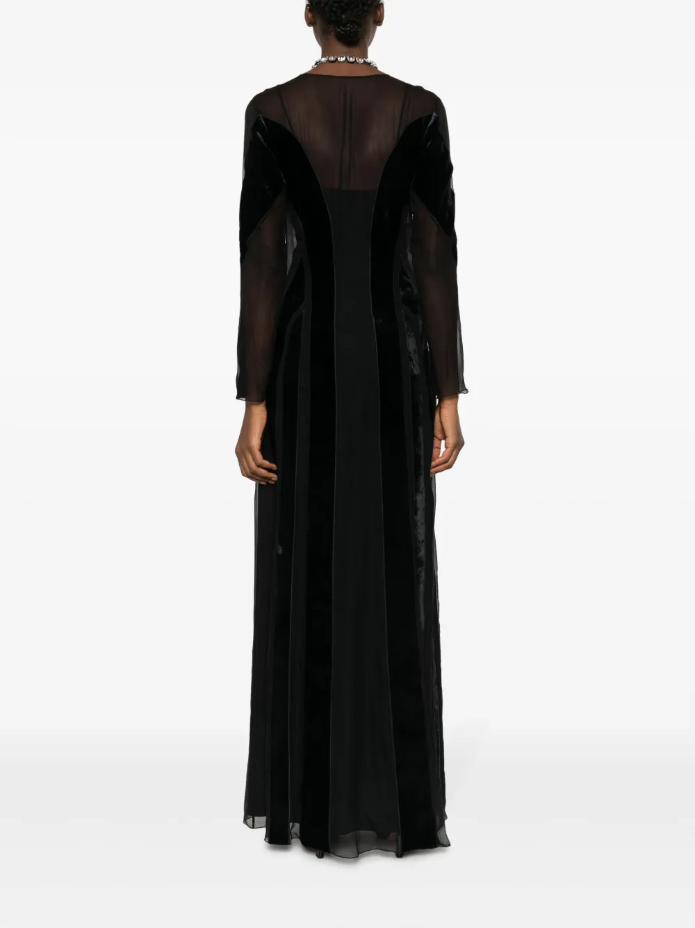 Alberta Ferretti Jurk met V-hals Zwart