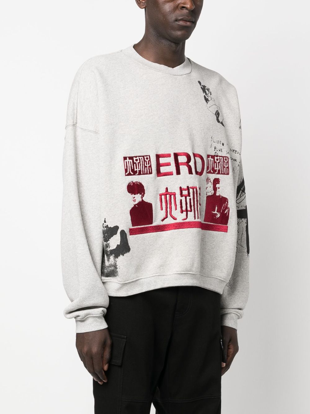 Enfants Riches Déprimés logo-embroidered Cotton Sweatshirt - Farfetch