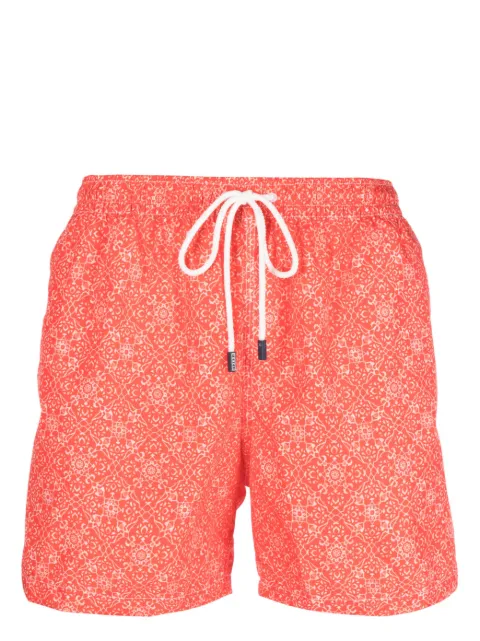 Fedeli zalij-pattern drawstring swim shorts