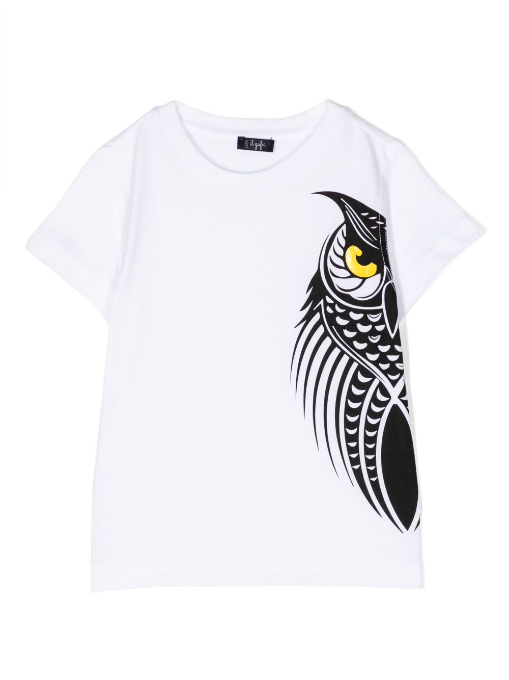 Shop Il Gufo Graphic-print Cotton T-shirt In White