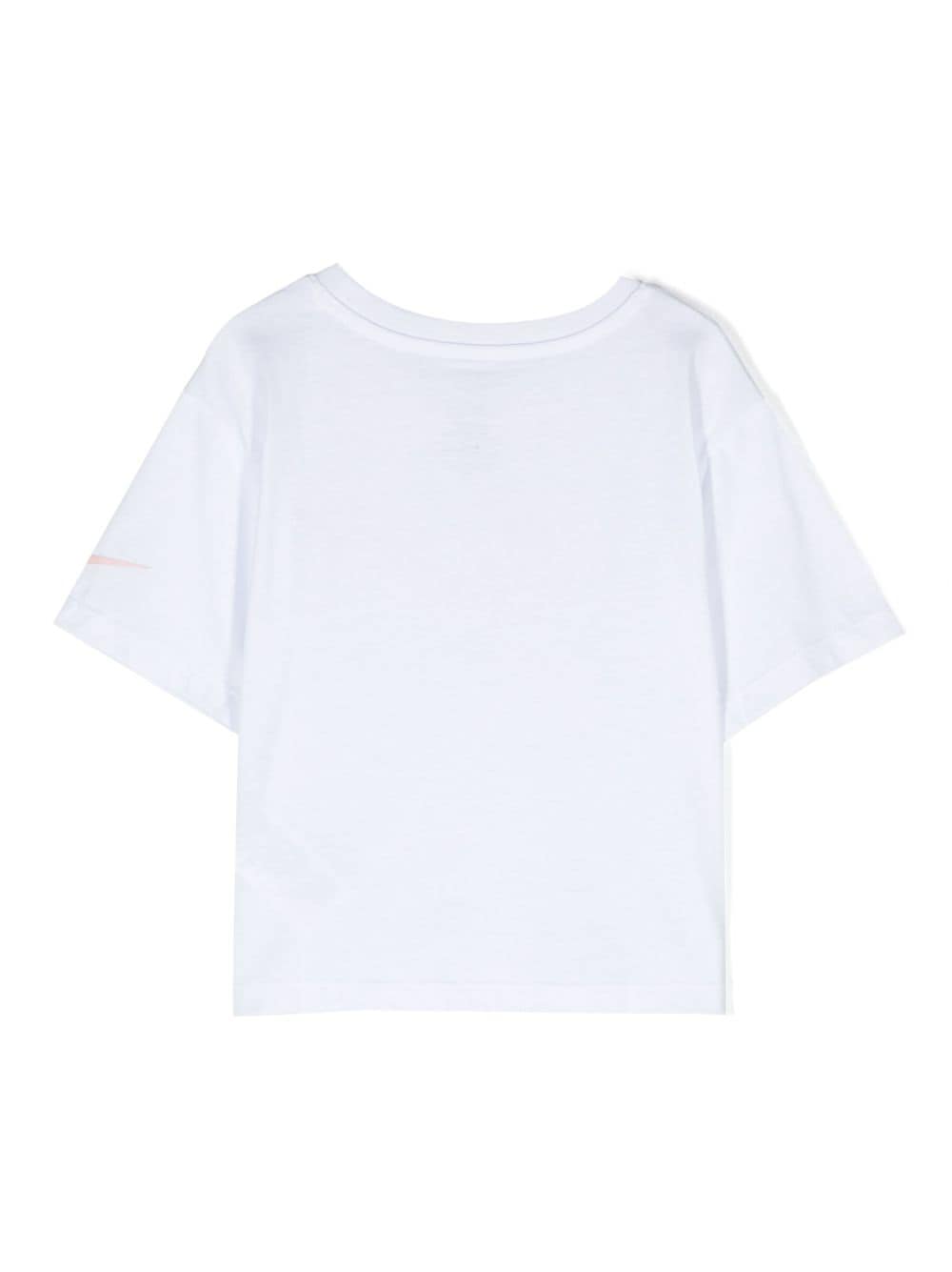 Nike Kids logo-print short-sleeve T-shirt - Wit