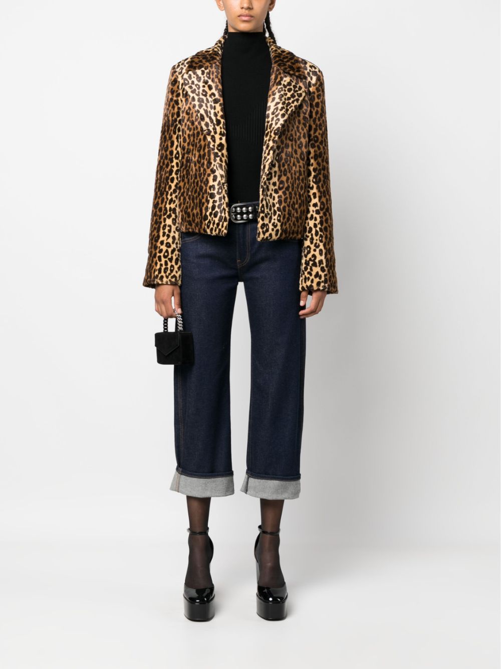 Philosophy Di Lorenzo Serafini leopard-print faux-fur jacket - Brown