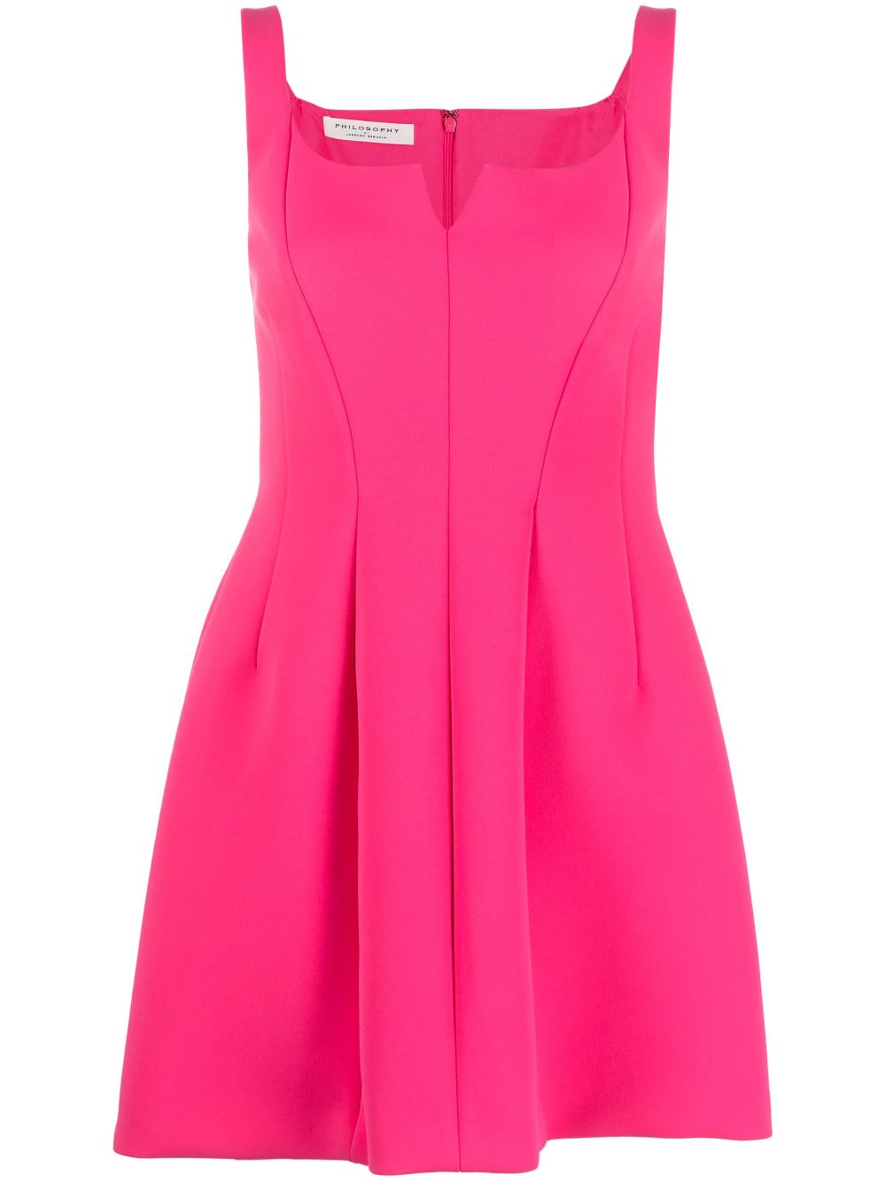 Shop Philosophy Di Lorenzo Serafini Sleeveless Darted Minidress In Rosa