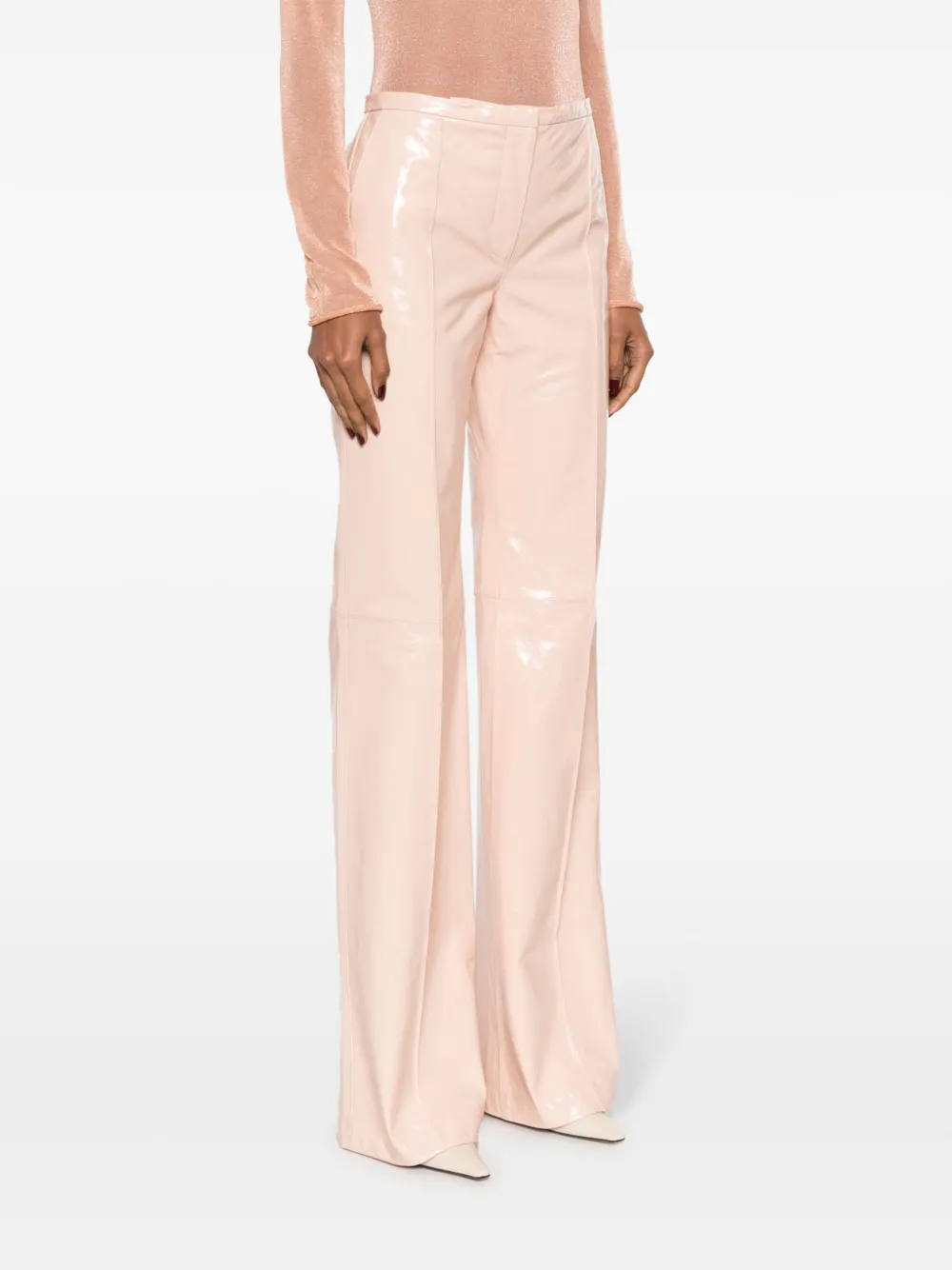 Philosophy Di Lorenzo Serafini Glanzende broek Beige