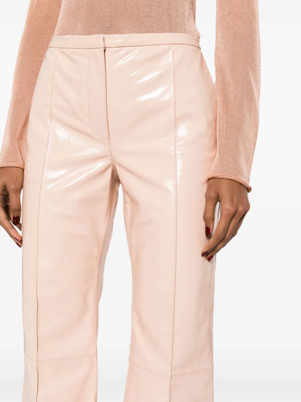 Philosophy Di Lorenzo Serafini Glanzende broek Beige