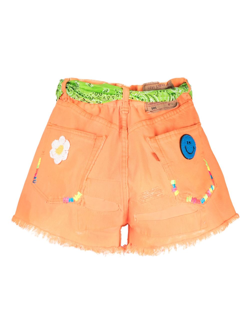 MC2 Saint Barth Arizona shorts met riem - Oranje