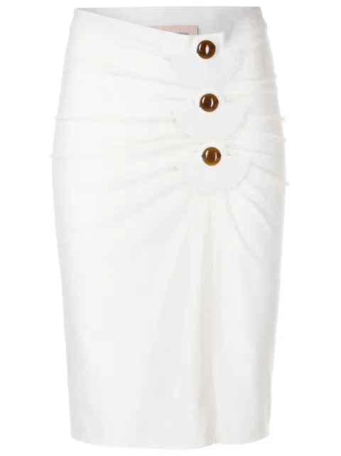 Adriana Degreas detail-appliqué mid-length skirt 