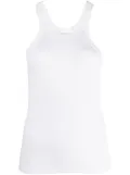 Sportmax ribbed tank top - White