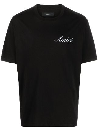 AMIRI logo-print short-sleeve T-shirt - Farfetch