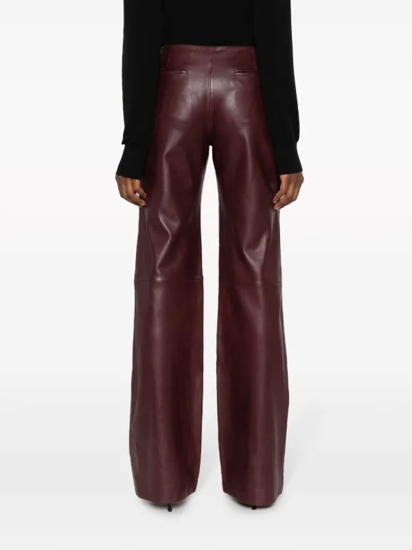 Alberta ferretti leather clearance pants
