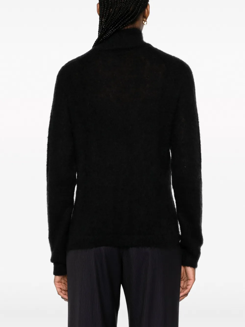 Alberta Ferretti Trui met hoge hals Zwart
