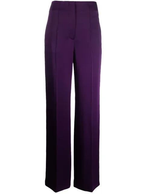 Alberta Ferretti pleat-detail straight-leg trousers