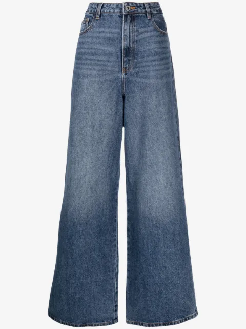 Self-Portrait wide-leg jeans