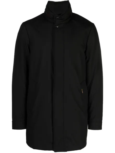 Moorer high-neck padded trench coat