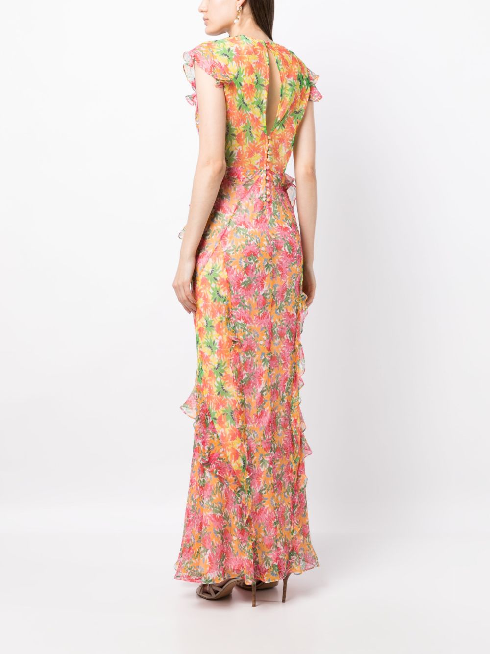 Saloni Tamara Floral-print Maxi Dress - Farfetch