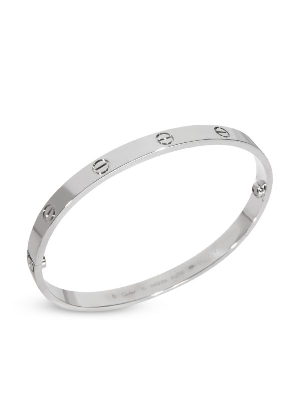 Cartier pre-owned 18kt White Gold Love Bracelet - Farfetch