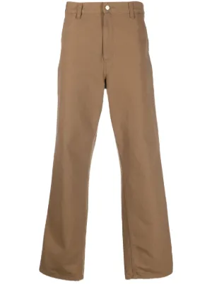 Carhartt WIP Calça Reta Double Knee | Marrom | FARFETCH BR