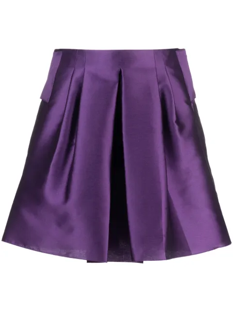 Alberta Ferretti shorts satinados con detalle de moño