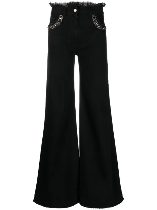 Jean ample à taille haute - Alberta Ferretti - Modalova