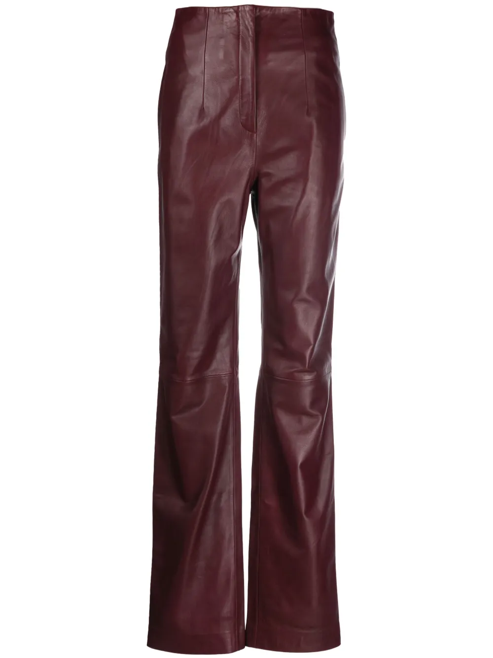 Alberta Ferretti High waist broek Rood