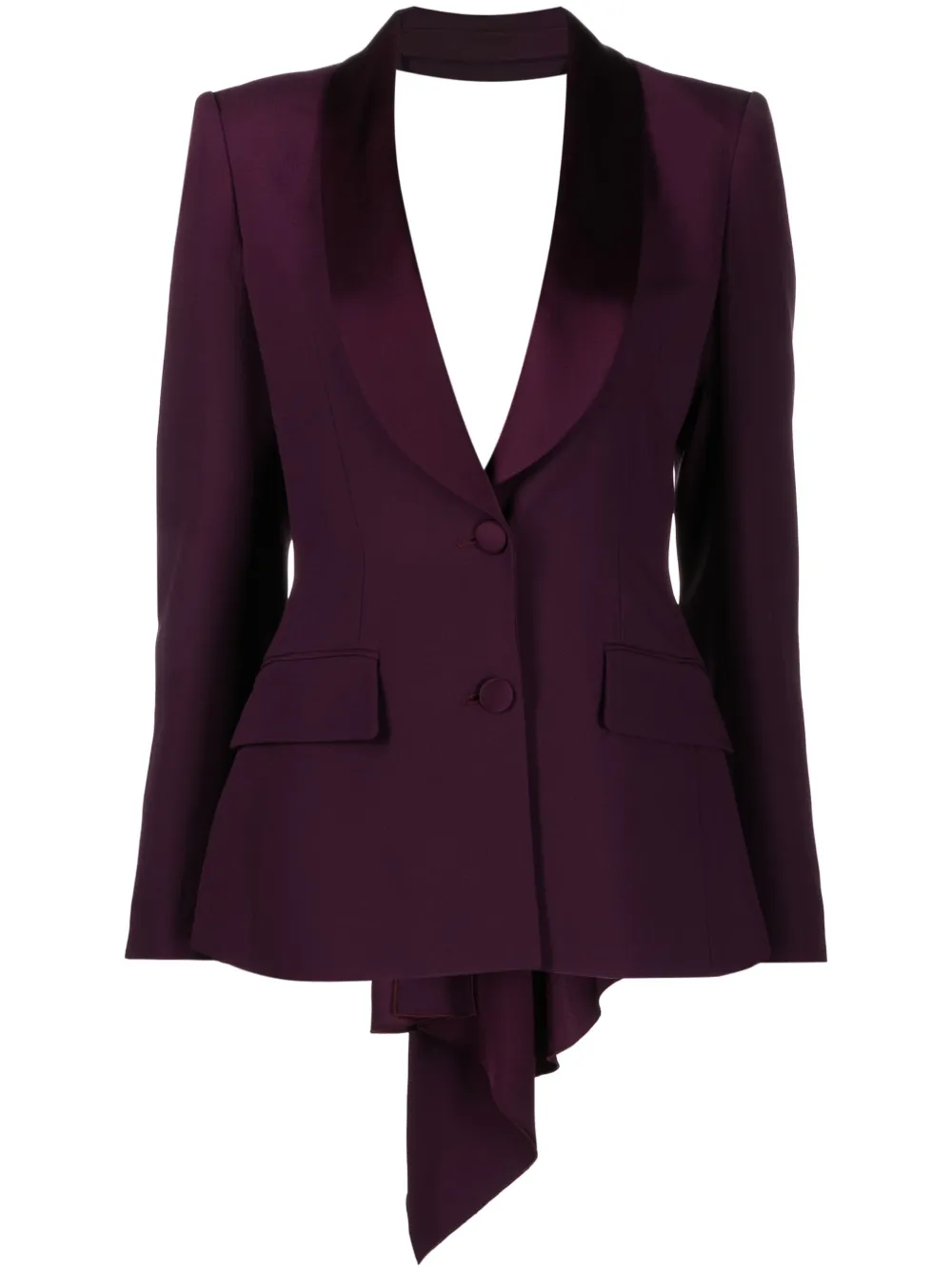 Alberta Ferretti cut-out V-neck blazer