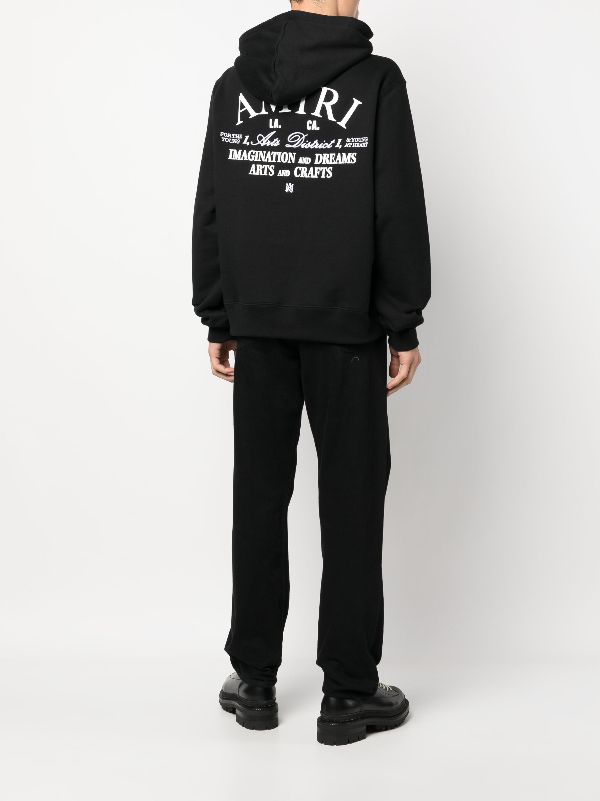 AMIRI logo-print Cotton Hoodie - Farfetch