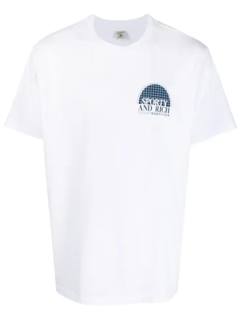 Sporty & Rich logo-print cotton T-shirt