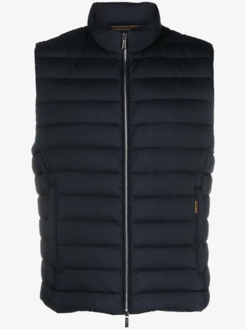Moorer quilted zipped gilet