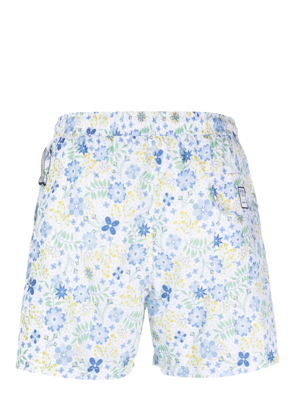 Fedeli Zwembroek met bloemenprint - Blauw