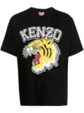 Kenzo tiger-print cotton T-shirt - Black