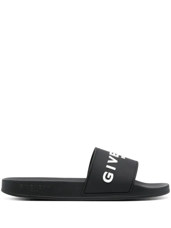 Givenchy logo-debossed Slides Black FARFETCH IN