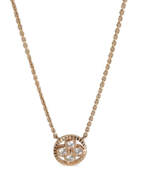 Louis Vuitton Pre-owned Blossom Bb Diamond Pendant Necklace