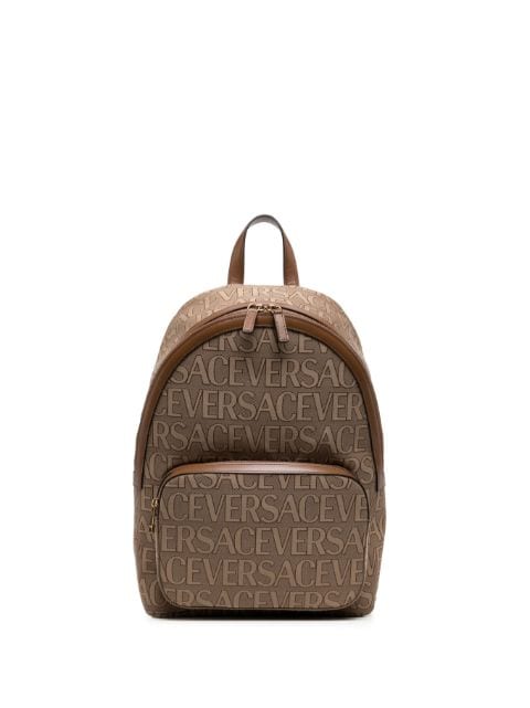 Versace mochila con logo estampado