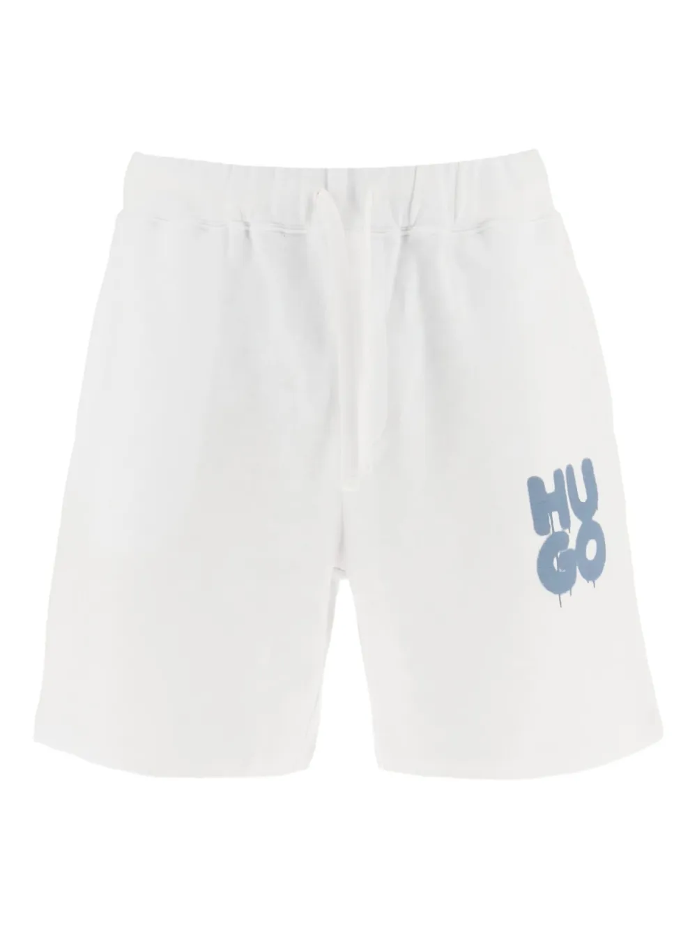 HUGO Dolivar Graffiti-logo shorts Wit