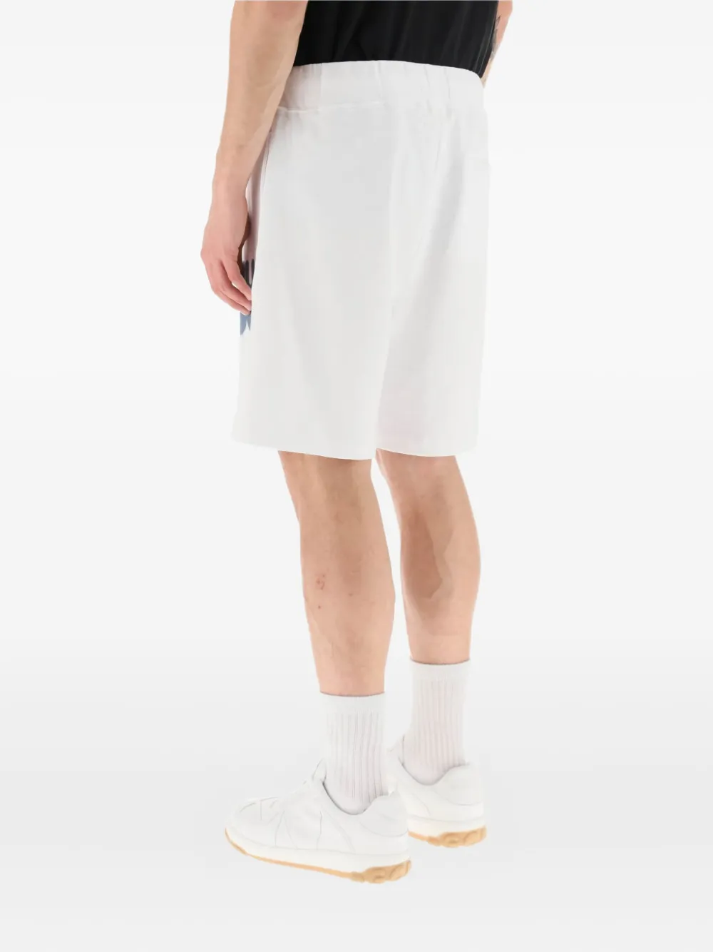 HUGO Dolivar Graffiti-logo shorts Wit
