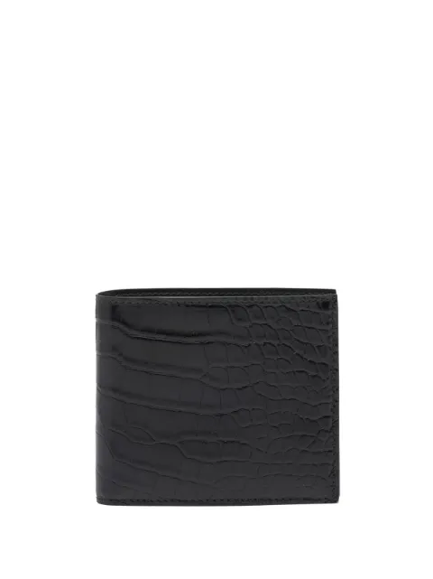 Prada croc-effect leather wallet