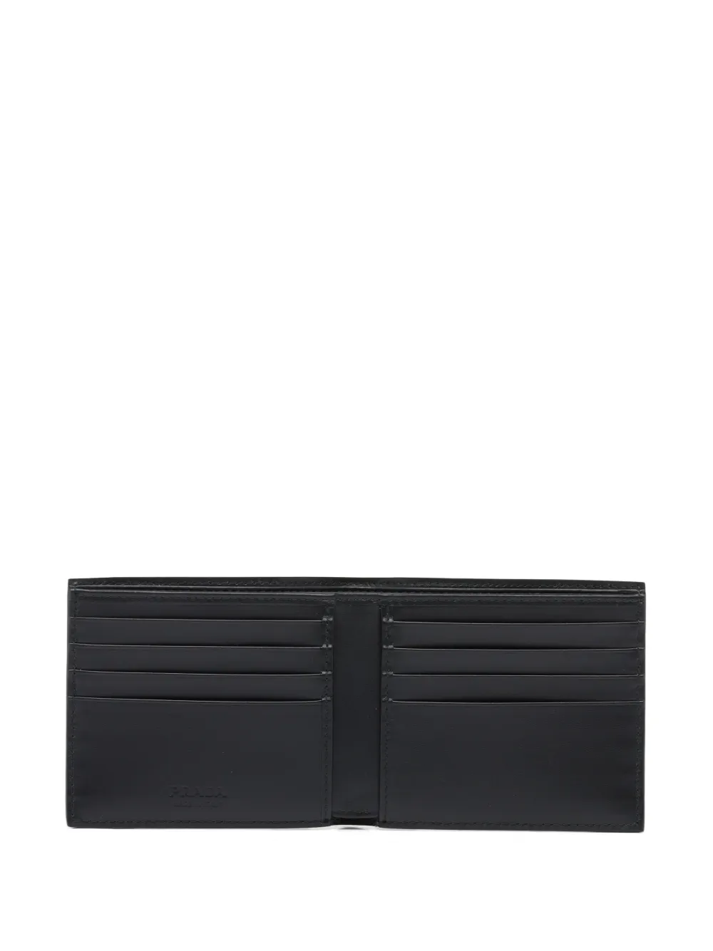 Prada Croco-effect Leather Wallet In Black
