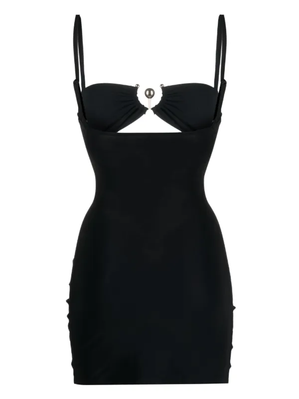Christopher Esber cut-out Mini Beach Dress | Black | FARFETCH
