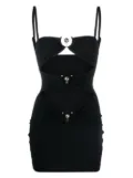 Christopher Esber cut-out mini beach dress - Black