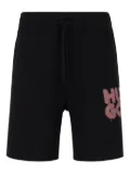 HUGO Graffiti Logo drawstring shorts - Black