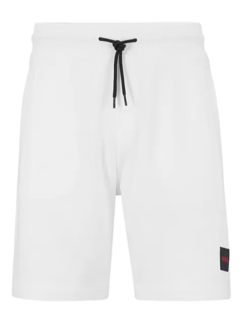 HUGO logo-patch drawstring swim shorts
